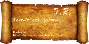 Tarnóczi Roland névjegykártya